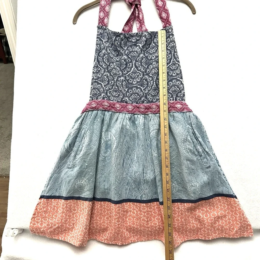 Liberty for Anthropologie RARE Jacquard-Woven Apron Pockets Neck And Back Tie‎